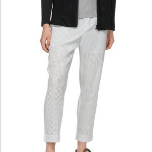 Issey Miyake Grey colorful mesh trousers